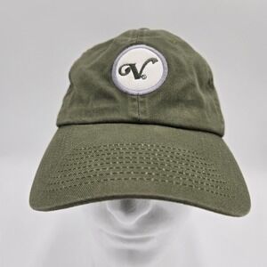 Ahead Authentics Olive Green Classic Fit Cotton Strapback Dad Hat C47LAR